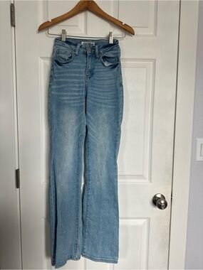 High-Rise Light Blue Flare Jeans by Universal Thread